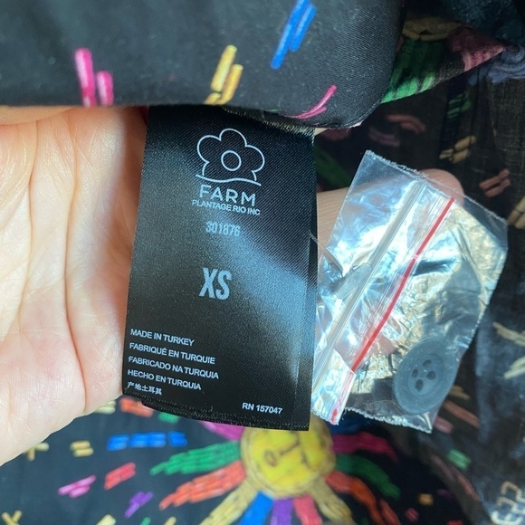 NWT Farm Rio Rainbow Suns Organic Cotton Mini Dress - Picture 7 of 10